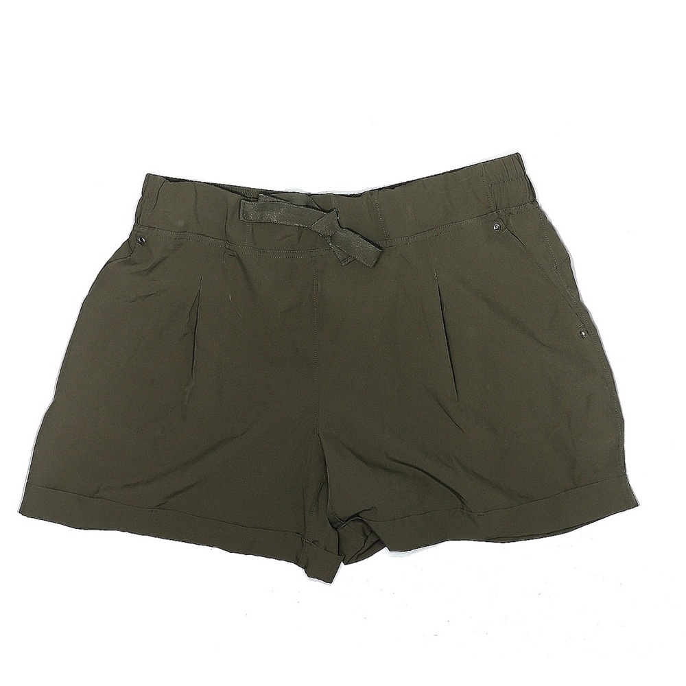 MPG Olive Green Athletic Short Cuffed Hem on Leg